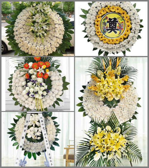 湖北咸宁市嘉鱼县官桥镇花圈速递